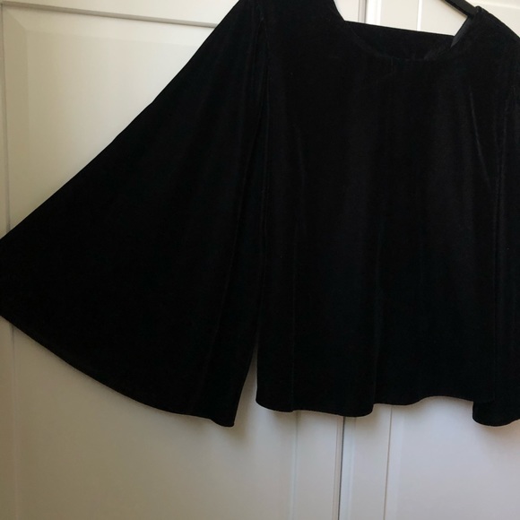 Topshop Velvet Knot Back Top - Picture 7 of 12